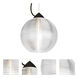 Kristall 8 LED Black Cord Pendant Ceiling Light