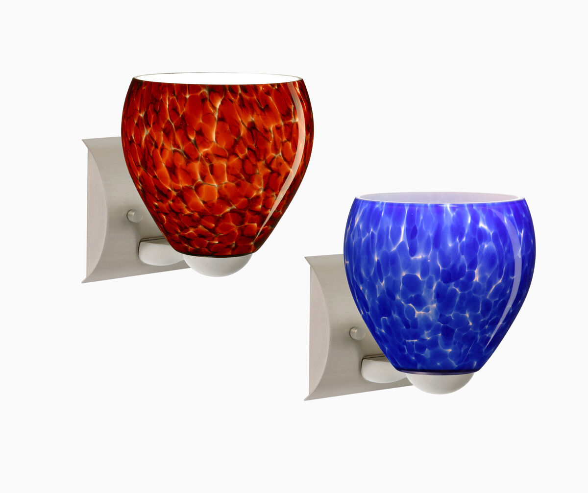 Bolla 1 Light 6 inch Bronze Mini Sconce Wall Light in Incandescent, Opal Matte Glass