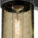 Juni 1 Light 12 inch Black Outdoor Sconce in Latte Bubble Glass, Incandescent