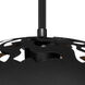 Gordy 1 Light Black Stem Pendant Ceiling Light
