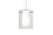 Pahu 8 1 Light Satin Nickel Pendant Ceiling Light in Incandescent, Clear/Opal Glass
