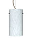 Tondo 12 1 Light Bronze Pendant Ceiling Light in Incandescent, Carrera Glass