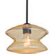Zen 1 Light Black Stem Pendant Ceiling Light