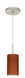 Stilo 7 1 Light Satin Nickel Pendant Ceiling Light in Incandescent, Cherry Glass
