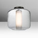 Niles 10 1 Light 9.5 inch Black Flush Mount Ceiling Light