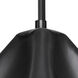 Lotus 1 Light Black Cord Pendant Ceiling Light