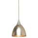 Divi 1 Light Satin Nickel Cord Pendant Ceiling Light