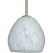 Bolla LED Satin Nickel Stem Pendant Ceiling Light