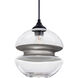 Hula 8 1 Light Black Outdoor Pendant
