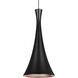 Rondo LED Black Cord Pendant Ceiling Light