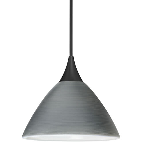 Domi 1 Light Black Cord Pendant Ceiling Light