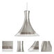 Rio 1 Light Satin Nickel Pendant Ceiling Light