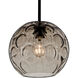 Bombay 1 Light Black Cord Pendant Ceiling Light