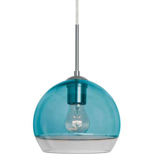 Ally 1 Light Satin Nickel Pendant Ceiling Light