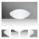 Nova 13 2 Light 13 inch Flush Mount Ceiling Light in Incandescent, White Glass