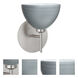 Brella 1 Light 6 inch Satin Nickel Mini Sconce Wall Light in Halogen, Titan Glass