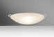 Sonya 17 LED 17 inch Satin Nickel Flush Mount Ceiling Light in Glitter Glass