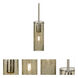 Juni 10 1 Light Satin Nickel Stem Pendant Ceiling Light in Latte Bubble Glass