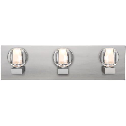 Boca 3 Light Satin Nickel Vanity Light Wall Light