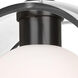 Mana 1 Light Black Cord Pendant Ceiling Light