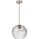 Wave 10 1 Light Satin Nickel Stem Pendant Ceiling Light