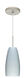 Tao 1 Light Satin Nickel Pendant Ceiling Light in Chalk Glass, Incandescent