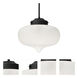 Mira 1 Light Black Cord Pendant Ceiling Light