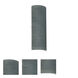 Torre 18 2 Light 7 inch Satin Nickel ADA Wall Sconce Wall Light in Incandescent, Titan Glass