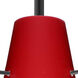Cierro 1 Light Black Stem Pendant Ceiling Light