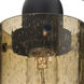 Juni 10 1 Light 5.9 inch Black Wall Sconce Wall Light in Latte Bubble Glass