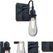 Wish 1 Light 6 inch Black Wall Sconce Wall Light