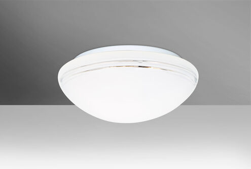 Bobbi 10 LED 10 inch Flush Mount Ceiling Light in Opal Cut Glass