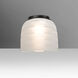 Mitzi 7 1 Light 7.38 inch Black Semi-Flush Mount Ceiling Light