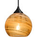 Jilly 1 Light Black Cord Pendant Ceiling Light