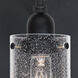 Juni 10 3 Light 20 inch Black Vanity Wall Light in Clear Bubble Glass