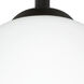 Lucia LED Black Stem Pendant Ceiling Light