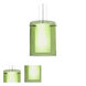 Pahu 1 Light Satin Nickel Pendant Ceiling Light in Transparent Olive/Opal Glass, Incandescent