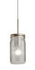 Milo 1 Light Satin Nickel Pendant Ceiling Light in White Frost Glass