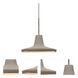 Modus LED Bronze Cord Pendant Ceiling Light in Tan Concrete