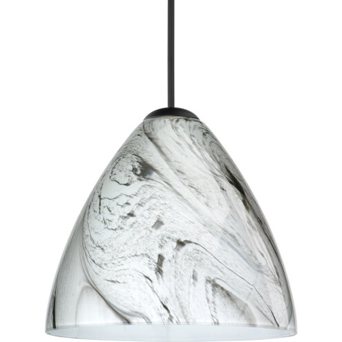 Mia 1 Light Black Cord Pendant Ceiling Light
