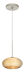 Brio 1 Light Satin Nickel Pendant Ceiling Light in Gold Foil Glass, Halogen