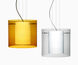 Pahu 1 Light Satin Nickel Pendant Ceiling Light in Transparent Smoke/Opal Glass, Incandescent