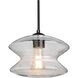 Zen 1 Light Black Cord Pendant Ceiling Light