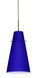 Cierro LED Bronze Pendant Ceiling Light in Cobalt Blue Matte Glass