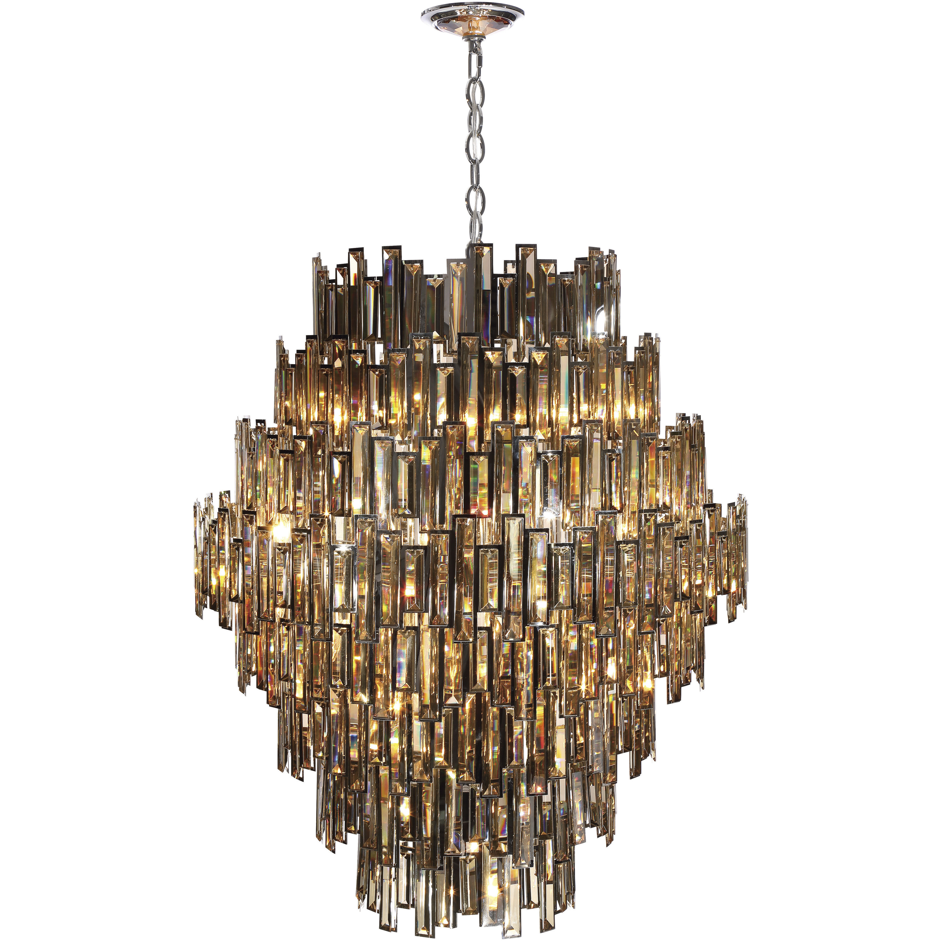Vienna 28 Light 39.5 inch Chrome Chandelier Ceiling Light
