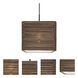 Kirk 12 LED Black Cord Pendant Ceiling Light