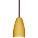 Riva 9 LED Bronze Stem Pendant Ceiling Light in Vanilla Matte Glass