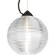 Kristall 8 1 Light Black Cord Pendant Ceiling Light