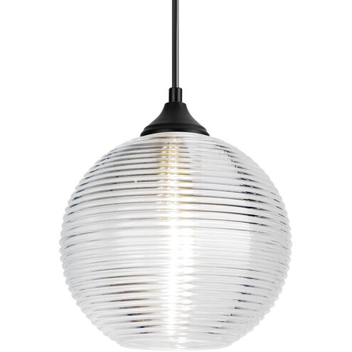 Kristall 8 LED Black Outdoor Pendant