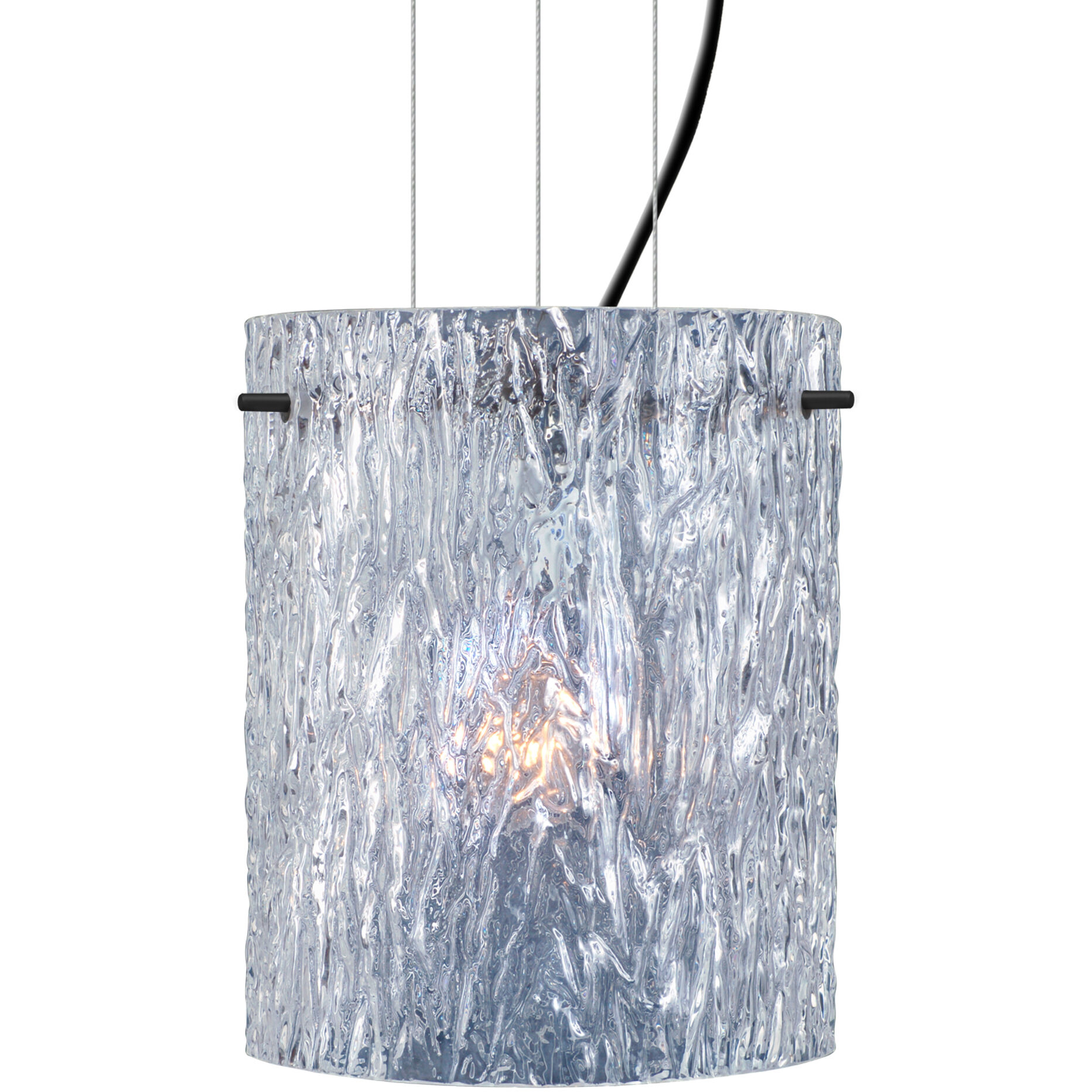 Tamburo 8 LED Black Cable Pendant Ceiling Light